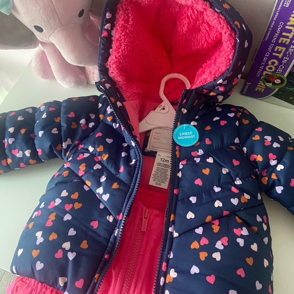 Carter's Blue and Pink Puffer Jacket